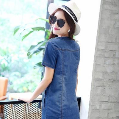ĐẦM JEAN SUÔNG XẺ TÀ ĐÍNH 3 NGÔI SAO - NJ227